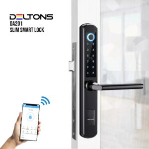 DA201 Slim Smart Door Lock with Fingerprint PIN and Card